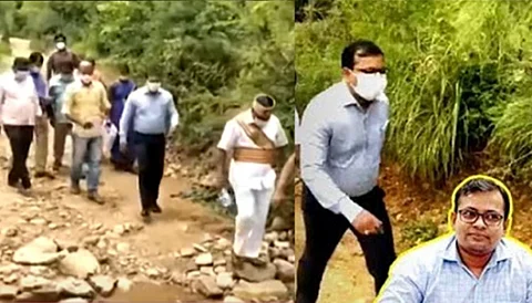 14 கிலோ மீட்டர் நடந்தே சென்று மலை கிராம மக்களின் குறைகளை மாவட்ட ஆட்சியர்....