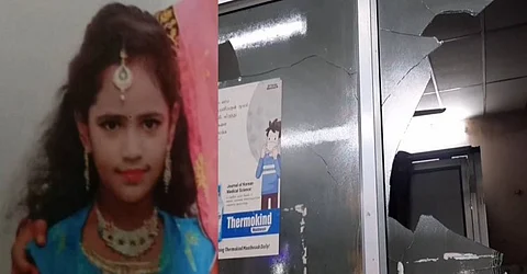 காய்ச்சலுக்கு தவறான சிகிச்சை அளித்த தனியார் மருத்துவமனை- உடலில் கொப்பளங்கள் ஏற்பட்டு சிறுமி பலி