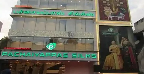 பிரபல துணிக்கடையான பச்சையப்பாஸ் சில்க்ஸில் வருமான வரித்துறையினர் அதிரடி சோதனை