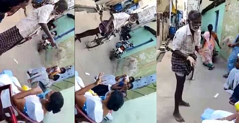 குடிபோதையில் செவிலியர்களிடம் சலம்பலில் ஈடுபட்ட முதியவர்....