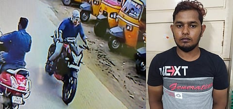 சாலையில் நடந்து செல்லும் பெண்களிடம் சங்கிலி திருட்டு... மங்கி கேப் கொள்ளையன் கைது...