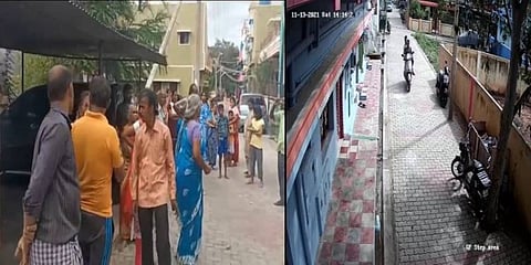 நடந்து சென்ற மூதாட்டியிடம் 8 பவுன் நகை பறிப்பு...மர்மநபர்களுக்கு வலைவீச்சு....