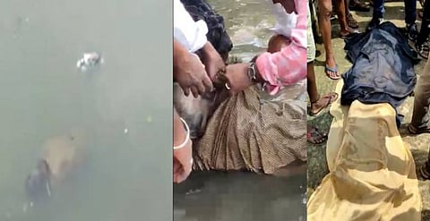 கூவம் ஆற்றில் மிதந்து சென்ற முதியவர் சடலம்...