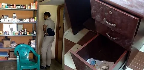 அடுத்தடுத்து ஐந்து கடைகளில் கொள்ளை...மர்மநபர்கள் துணிகரம்
