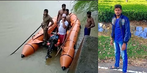 தடையை மீறி குளியல்...ஆற்றில் அடித்து செல்லப்பட்ட இளைஞர்...