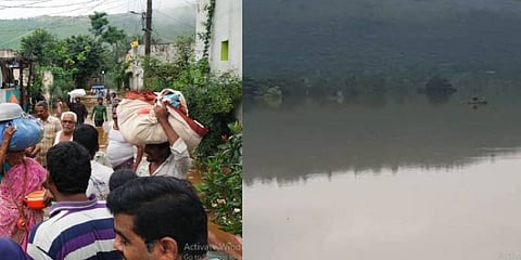 உடையும் நிலையில் பழமையான ஏரி.....20 கிராமத்தை சேர்ந்த பொதுமக்களை வெளியேற்று பணியில் அதிகாரிகள்...