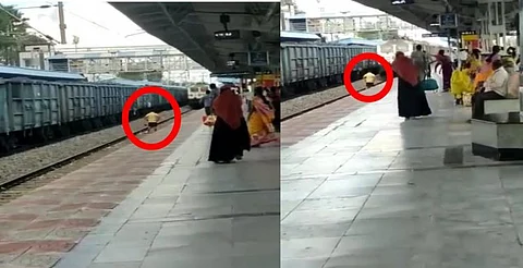 ஓடும் ரயில் முன் பாய்ந்து இளைஞர் ஒருவர் தற்கொலை செய்துக்கொள்ளும் வீடியோ வெளியாகி பரபரப்பு...