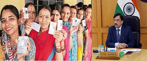 இந்தியாவில் பெண் வாக்காளர்களின் சதவீதம் அதிகரிப்பு... தேர்தல் ஆணையர் சுஷில் சந்திரா தகவல்...