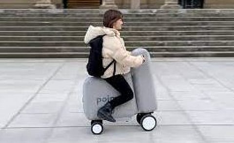 காற்றடைத்து பயன்படுத்தும் ஸ்கூட்டரை உருவாக்கிய ஜப்பான்!!