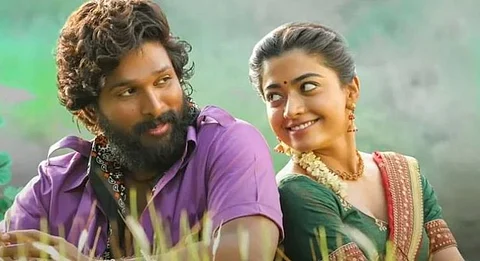 புஷ்பா திரைப்படத்தில் அல்லு அர்ஜூன், ராஷ்மிகா இடையேயான காதல் காட்சி நீக்கம்.!