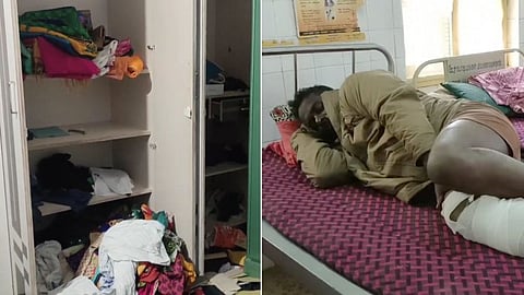 பூட்டை உடைத்து கொள்ளையடித்த திருடனின் காலை உடைத்த பொதுமக்கள்...