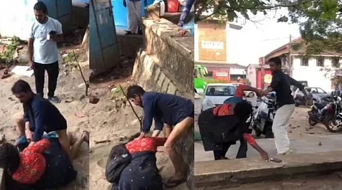 சபரிமலைக்கு சென்ற பெண்களில் ஒருவரான பிந்து அம்மினியை நடுரோட்டில் வைத்து தர்ம அடி கொடுத்த நபர்: வேட்டியை உருவி பதிலடி கொடுத்த அம்மினி!!!