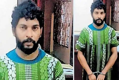 வீட்டின் மாடியில் பதுங்கியிருந்த நைட்டி திருடன்!! மொபைல் மூலம் கண்டறிந்த பெண்...சுற்றி வளைத்த போலீசார்