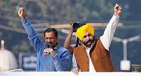 முதன் முறையாக பஞ்சாபை கைப்பற்றும் ஆம் ஆத்மி கட்சி.. குஷியில் தலைமை!!
