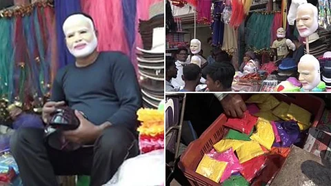 ஹோலி பண்டிகையை முன்னிட்டு.. அனல் பறக்கும் பிரதமர் மோடி மாஸ்க்கின் விற்பனை!!