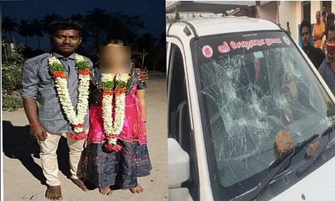 வீட்டின் எதிர்ப்பை மீறி திருமணம் செய்த மகள்..தாலியை அறுத்து எறிந்து கடத்தி சென்ற தந்தை...சிகிச்சையில் காதலன்!!