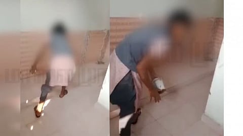 கழிவறையை சுத்தம் செய்யும் பள்ளி மாணவி.. சமூக வலைத்தளங்களில் வைரலாக பரவும் வீடியோ!!