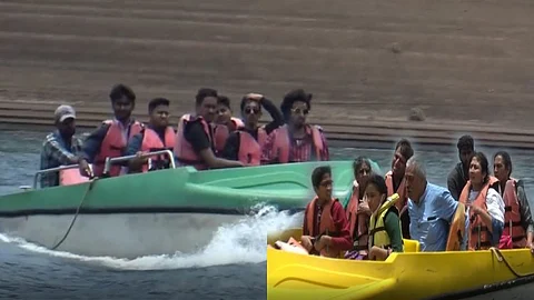 உதகையில் குவிந்த சுற்றுலா பயணிகள்.. இயந்திர படகு மற்றும் அதிவேக படகுகளில் சவாரி செய்து உற்சாகம்!!