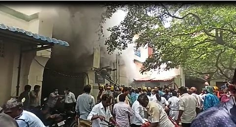 ராஜீவ்காந்தி அரசு மருத்துவமனையில் திடீர் தீவிபத்து!!