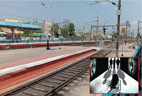 நள்ளிரவில் கணவனுடன் ரெயிலுக்கு காத்திருந்த கர்ப்பிணி மனைவி....கடத்தி சென்று பாலியல் வன்கொடுமை செய்த மர்ம கும்பல்..!