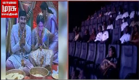 அமெரிக்கா செல்ல விசா கிடைக்காததால் இந்தியாவில் இருந்து மணமக்களை வாழ்த்திய பெற்றோர் .. வைரல் வீடியோ