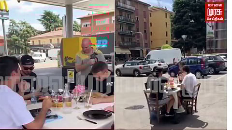 இது என்னய்யா புது ட்ரெண்டா இருக்கு! பெட்ரோல் விக்கிற விலைக்கு பேசாம குடும்பத்தோட இப்படித்தான் போகணும் போல!