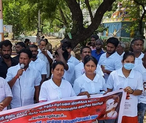 இலங்கைத் தமிழர் விவகாரம்...தலைமைச் செயலகத்திற்கு வர அனுமதி வழங்கிய அரசு....கைது செய்த காவல்துறை!