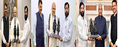 பதவியேற்றபின் மகாராஷ்டிர முதலமைச்சரின் முதல் தலைநகர் பயணம்....
