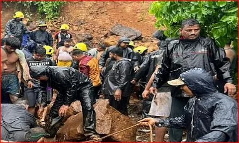 மகாராஷ்டிரா மாநிலம் பல்கார் மாவட்டத்தில் நிலச்சரிவு, ஒருவர் பலி ; 2 பேர் படுகாயம் :