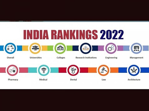 உயர்கல்வி நிறுவனங்களின் தேசியளாவிய தரவரிசைப் பட்டியல் வெளியிட்டது அரசு: