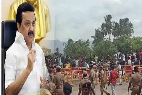 கள்ளக்குறிச்சியில் தொடர்ந்து வரும் போராட்டம்.. பொதுமக்கள் அமைதி காக்க வேண்டும் - முதலமைச்சர் டுவீட்