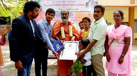 உலக சாதனை படைத்த கோவையைச் சேர்ந்த சிறுவன்!