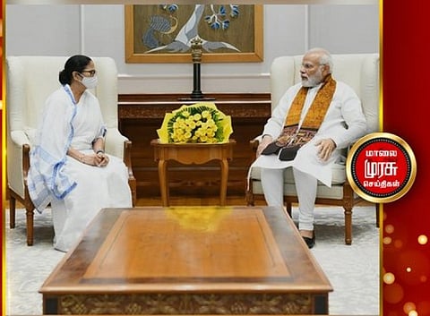 பிரதமர் மோடியை நேரில் சந்தித்தார் மம்தா பானர்ஜி..!