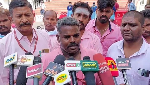 தினக்கூலி ஊழியர்களாக அறிவிக்கக் கோரி போராட்டம்!