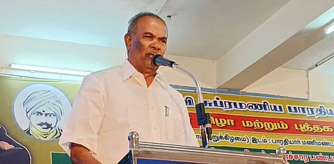 சமூக நீதிக்காக முதல் குரல் கொடுத்தவர் பாரதியார் - சபாநாயகர் அப்பாவு