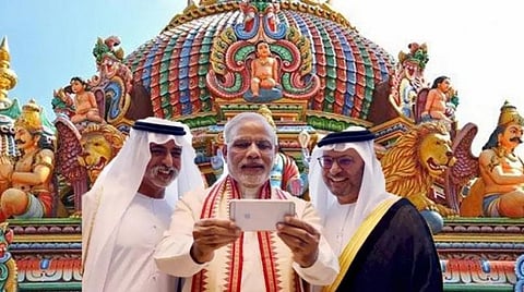 ஐக்கிய அரபு அமீரகத்தின் சகிப்புத்தன்மை அமைச்சர் துபாயில் புதிய இந்து கோவிலை திறந்து வைத்தார்!!!