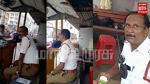 முகத்துல டீ ஊத்திடுவேன்...- உதவி ஆய்வாளரின் வைரல் வீடியோ....