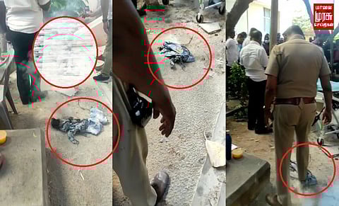 #BREAKING | உயர்நீதிமன்ற வளாகத்தில் தீக்குளிப்பு... தற்கொலை முயற்சியால் பரபரப்பு....