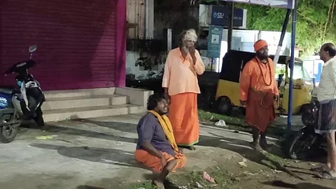 திருவண்ணாமலை : கஞ்சா போதையில் காவல்துறையினரையே மிரட்டும் சாமியார்கள்...!