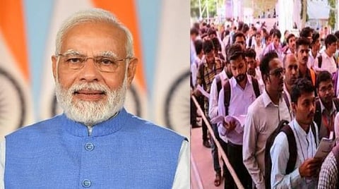 நூறு ஆண்டுகளாக நிலவும் வேலைவாய்ப்பின்மையை நூறு நாட்களில் சரிசெய்ய முடியாது - பிரதமர் மோடி