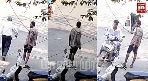 போலீசிடம் சிக்காமல் இருக்க தன்னைத்தானே பிளேடால் அறுத்துக் கொண்ட ரவுடி..