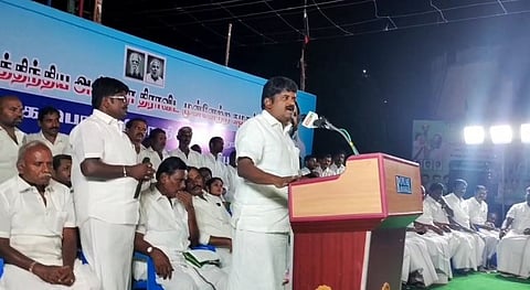 ” எதிர்ப்பில் பிறந்தது தான் அதிமுக கட்சி” - விஜயபாஸ்கர் பேச்சு!