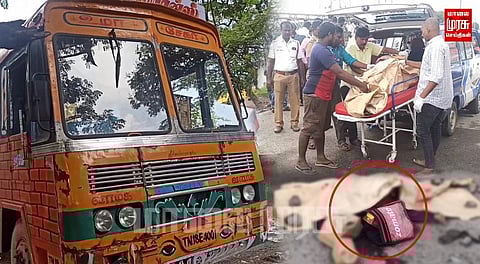 டெலிவரி ஊழியரை சிதைத்த லாரி டிரைவர் தப்ப முயற்சி...