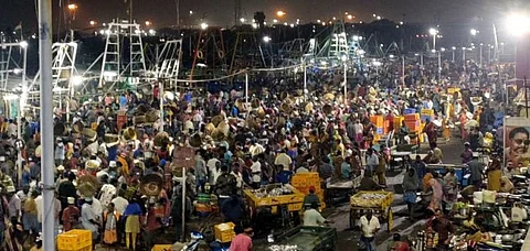 காசிமேட்டில் குவிந்த மீன் பிரியர்கள்...வியாபாரிகள் மகிழ்ச்சி...