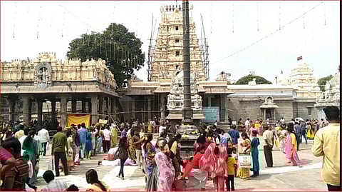 கச்சபேஸ்வரர் கோயிலில் கடை ஞாயிறு திருவிழா... நேர்த்திக்கடன் செய்து ஏராளமான பக்தர்கள் தரிசனம்...