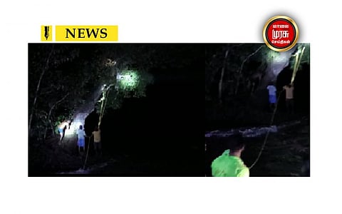 அணையில் தண்ணீர் திறப்பு.. வெள்ளத்தில் சிக்கிய இளைஞர்கள் தவிப்பு..!