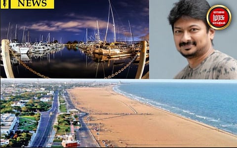 உதயநிதி ஸ்டாலின் பிறந்த நாளை முன்னிட்டு மெரினா கடற்கரையில் மாபெரும் விசை படகு போட்டி...