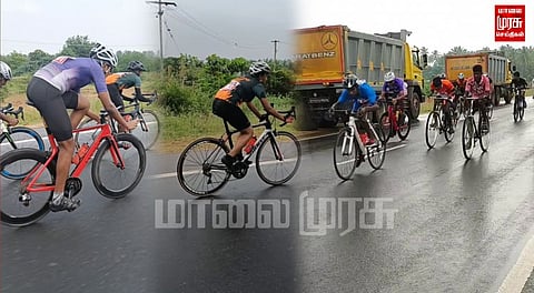 மாநில அளவிலாக நடந்த சைக்கிள் போட்டிகள்...
