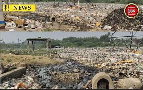 குடியிருப்பு பகுதிகளில் மலைப்  போல் குவிந்து கிடக்கும் குப்பை...நோய்த் தொற்றால் அவதி...