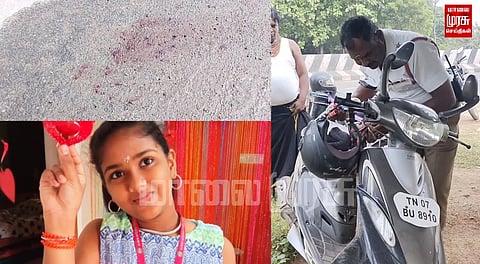 மினி வேன் மோதி உயிரிழந்த சிறுமி... தப்பியோடிய டிரைவர்...